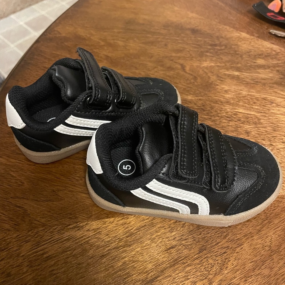 Kids Black and White Sneakers